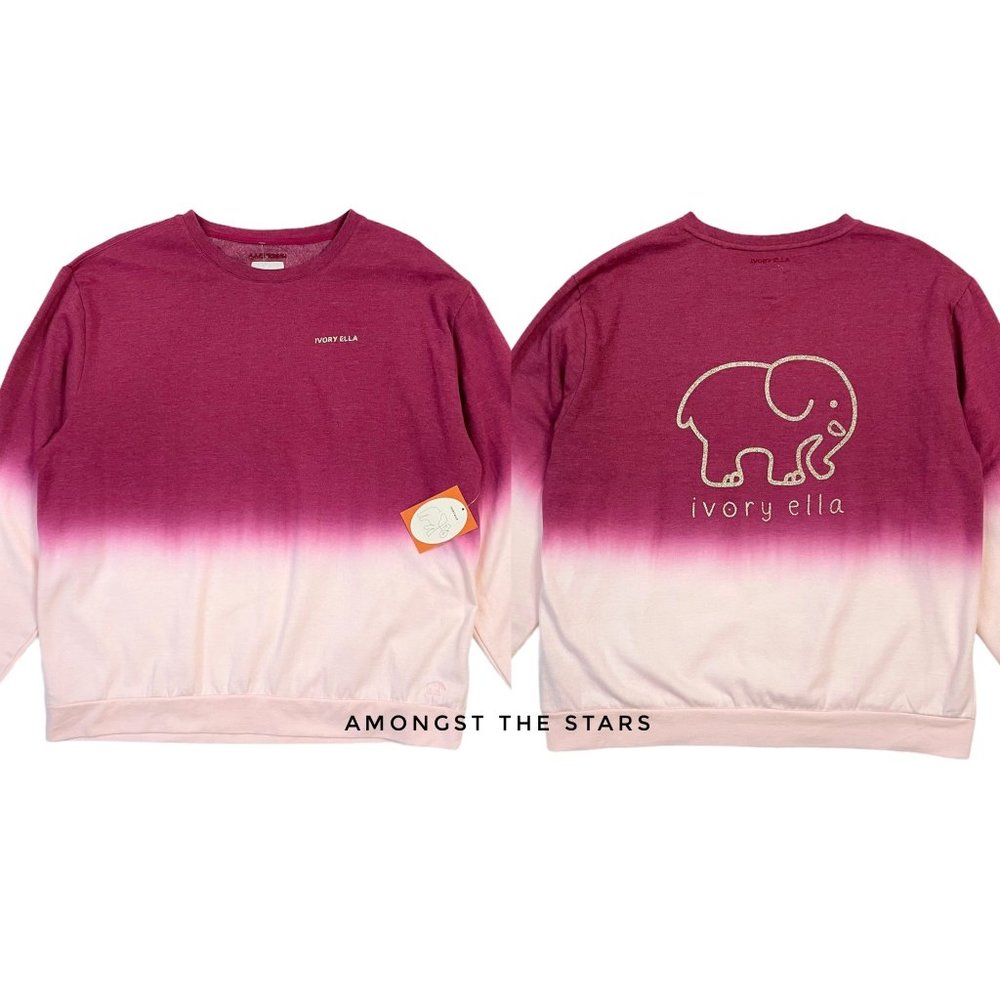 Ivory Ella Ryan Berry Purple Pink Ombre Sweatshirt